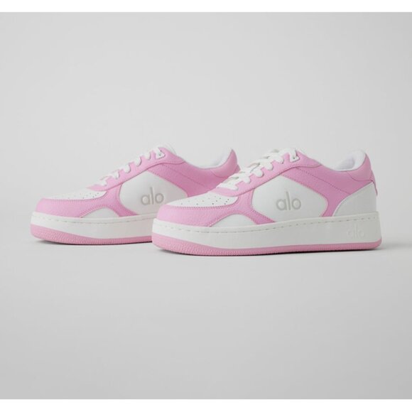 NEW Alo Recovery Mode Sneakers Pink White Contrast Colorblock Athletic Shoes 5.5 - Picture 1 of 16